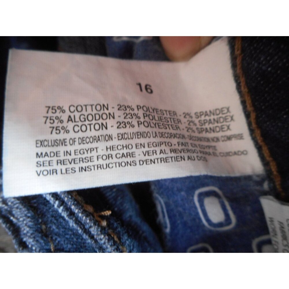 Bandolino Jeans Size 16 Mandie Classic Fit Womens cotton dark wash 5 pocket - Picture 6 of 6